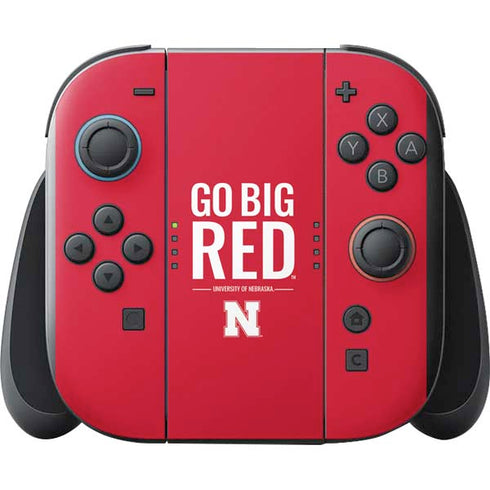 University of Nebraska Go Big Red Nintendo Switch 2 (2025) with Joy-Con Skin